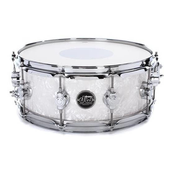 DW Performance Series Finish Ply 14 x 6.5 inch Snare Drum - White Marine
