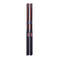 Flix Heavy Plastic Fiber Drumstick Brush - Orange/Black