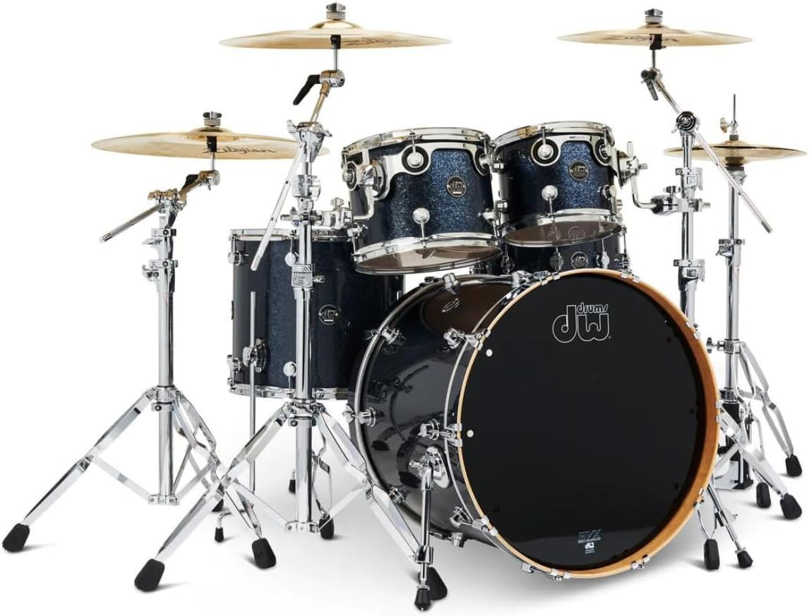 DW Performance Series Limited Edition Cherry 5pce Shell pack in Black Sparkle