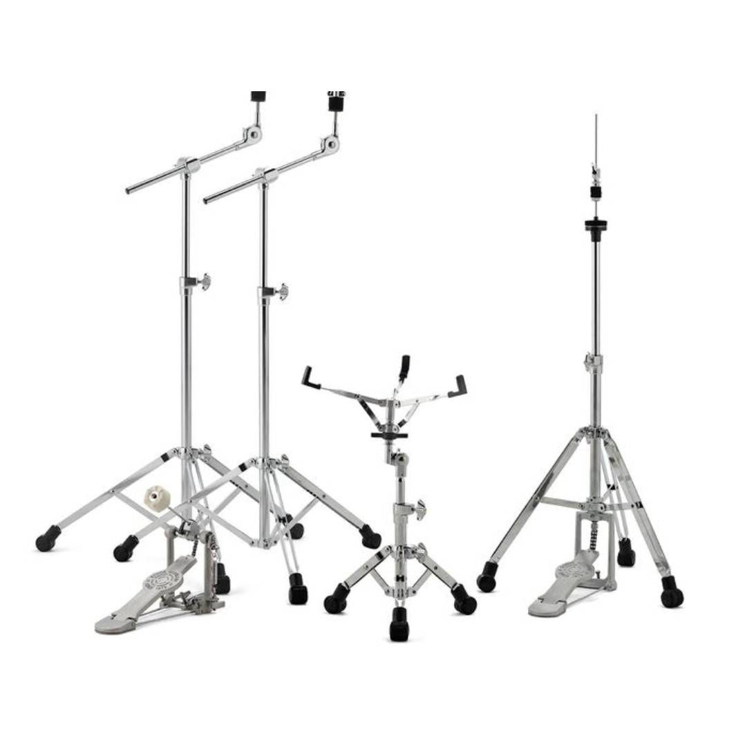 Sonor 1000 Series Double-Braced Drum Hardware Set with Silver Lacquer Coating