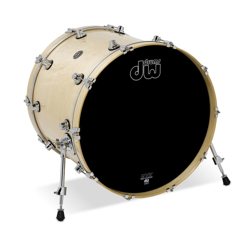 DW Performance Series 22x18 Bass Drum in Natural Lacquer