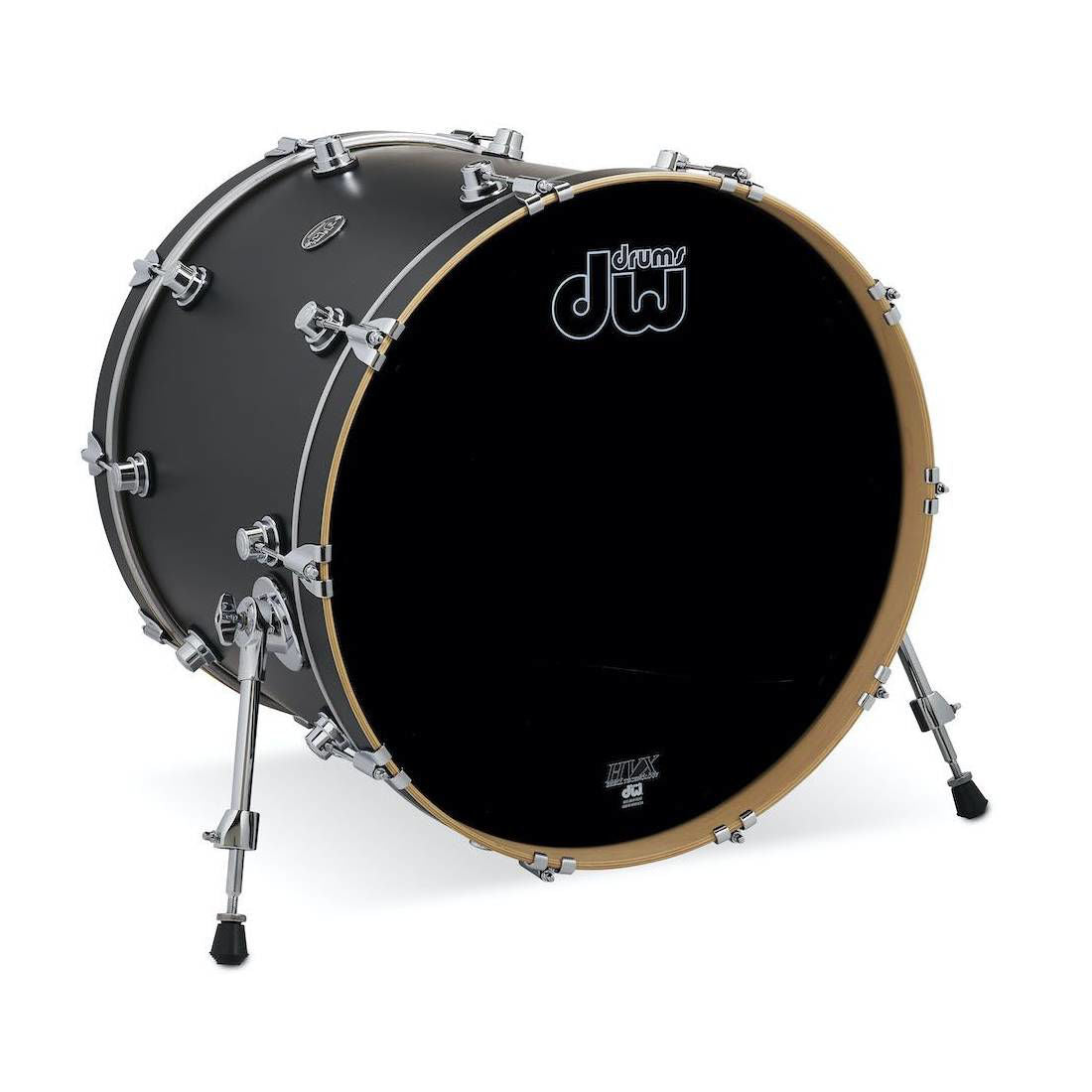 DW Performance Series 22x18 Bass Drum in Charcoal Metallic Hard Satin