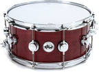 DW Collectors Lacquer Custom 6.5 x14 Snare Drum Purple Heart Cr/Hw