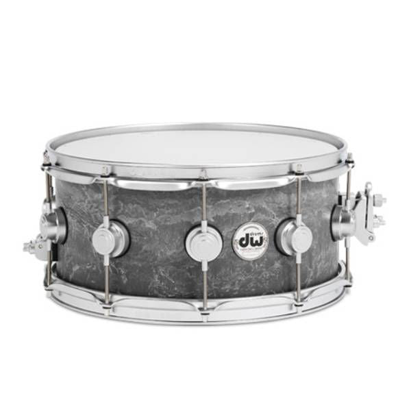 DW Collector 6514SN Concrete Snare Drum with Satin Chrome Hardware