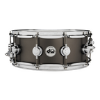 DW Collectors Series 14 x 6.5 inch Snare Drum in Satin Black Over Brass