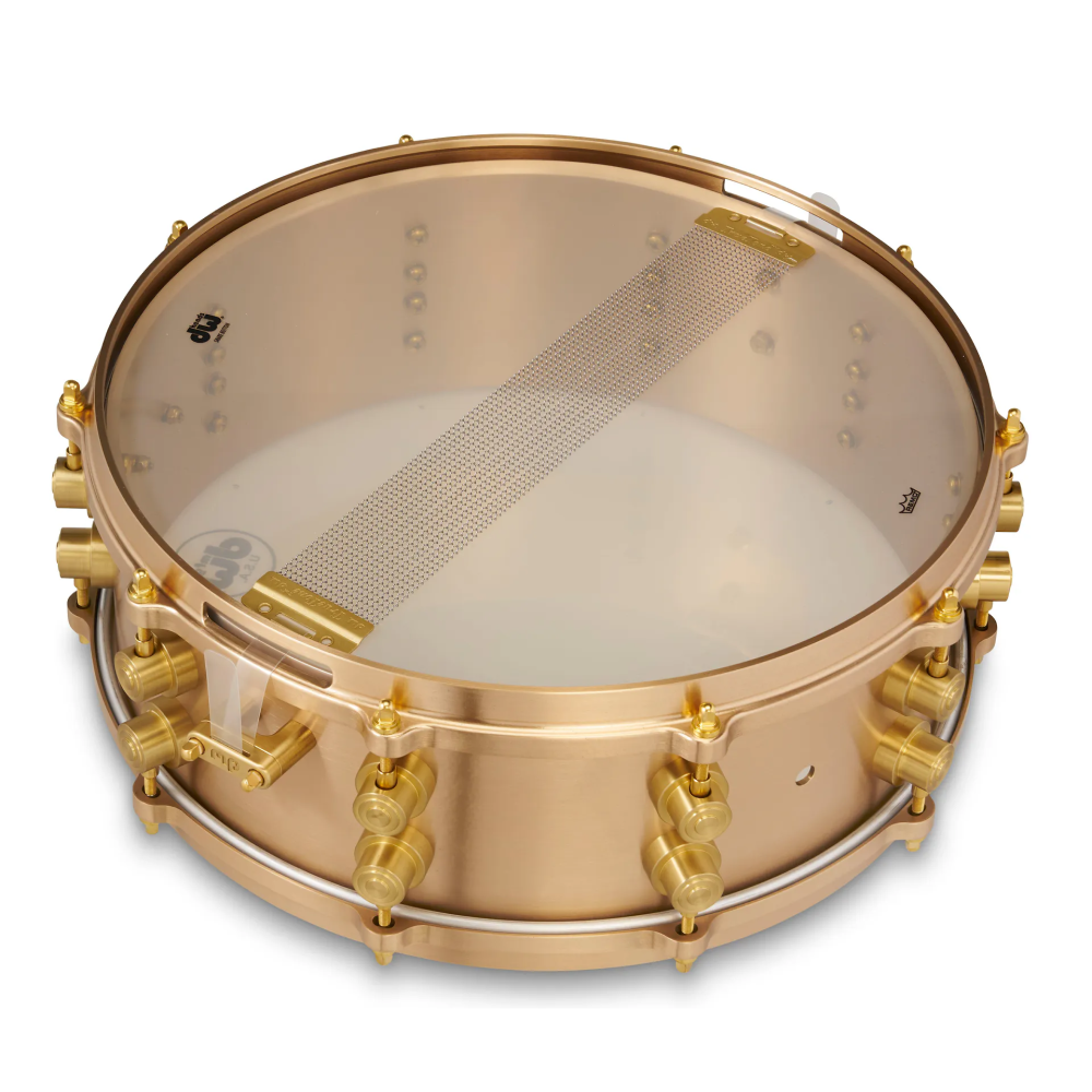 DW Limited Edition True Cast 5x14 Snare Drum with Flight Case