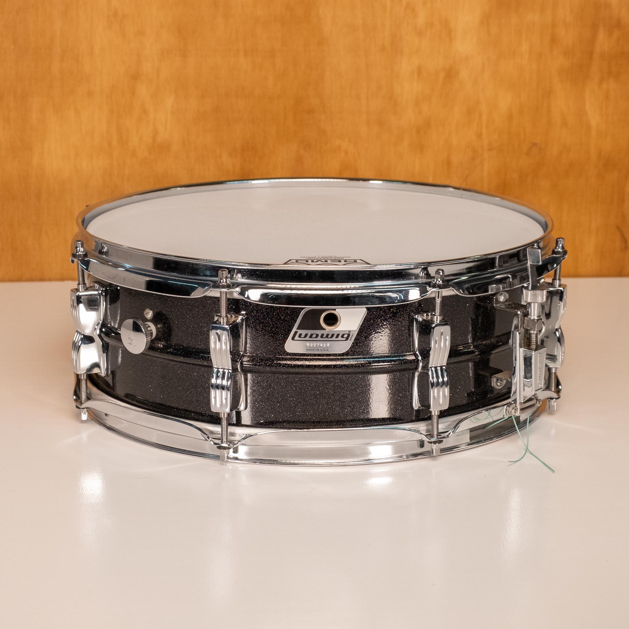 Ludwig '90s LM-404 Acrolite 14x5 Black Galaxy Snare Drum - Preloved