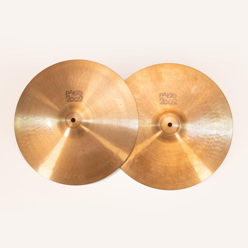 Paiste '70s Black Logo 2002 14 inch Hi-Hat Cymbal Pair 788g/998g - Preloved