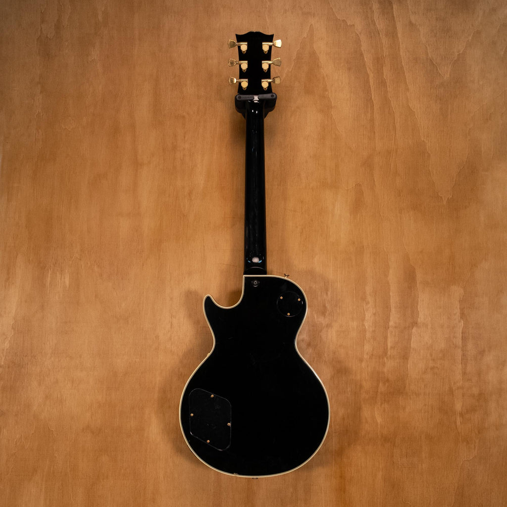 Greco EGC-550 Les Paul electric guitar in ebony finish, 1992 Japan-made model with solid body and vintage hardware.