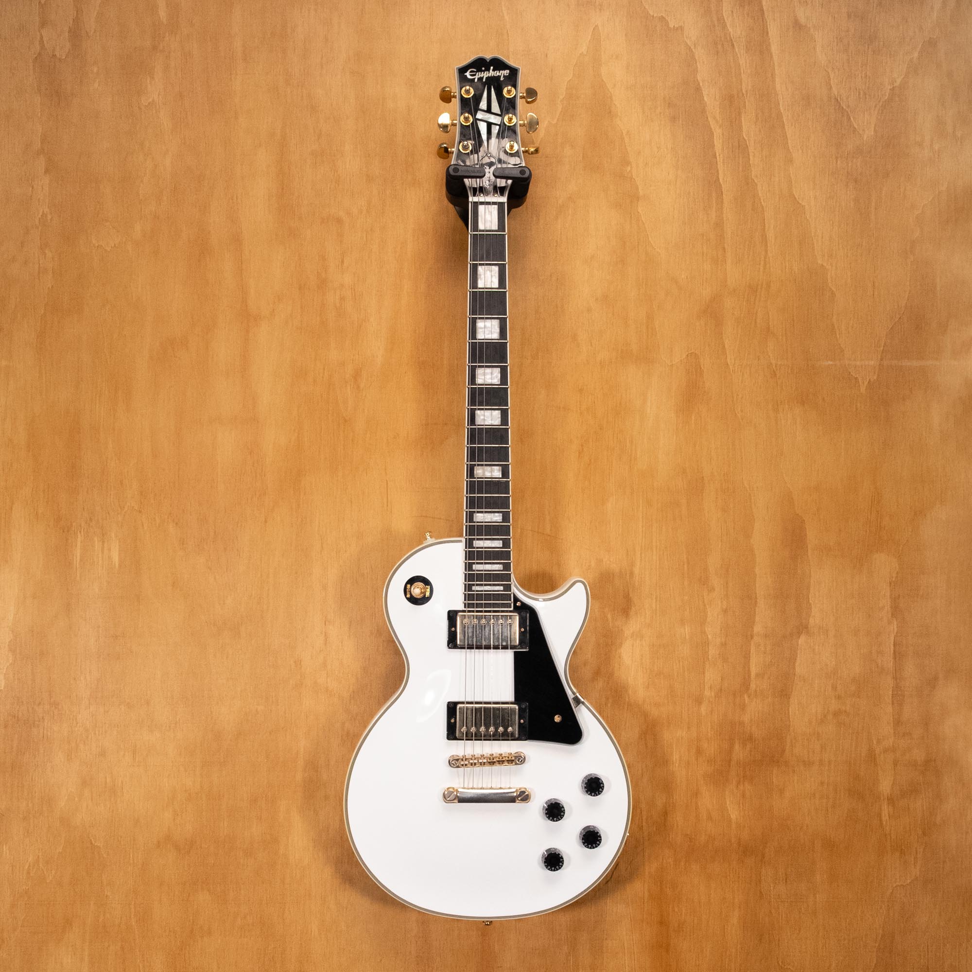 Epiphone Les Paul Custom Electric Guitar in Alpine White (20091530412) - Preloved