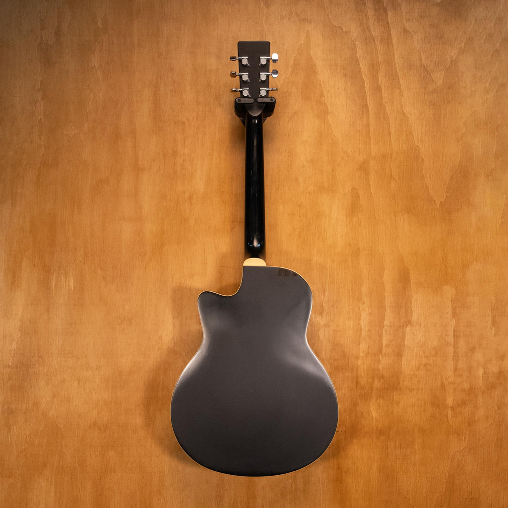 Martinez Resonator In Satin Black With Mini Humbucker - Preloved