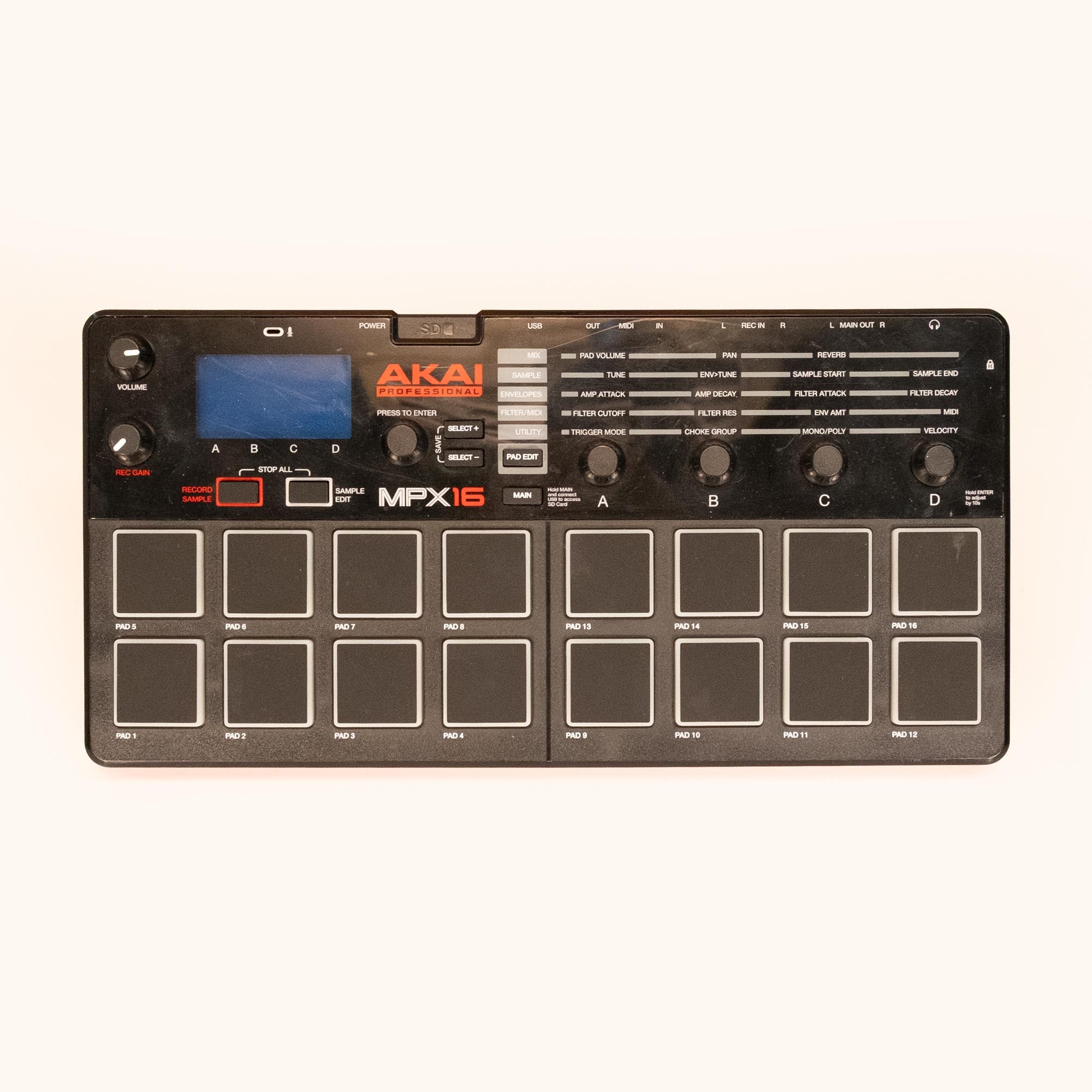 Akai MPX16 Portable MIDI Sample Pad (B52006164102984) - Preloved