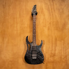 Ibanez JEM7D-BK Steve Vai Electric Guitar in Black Splatter Made in Japan '03 (F9921257) - Preloved