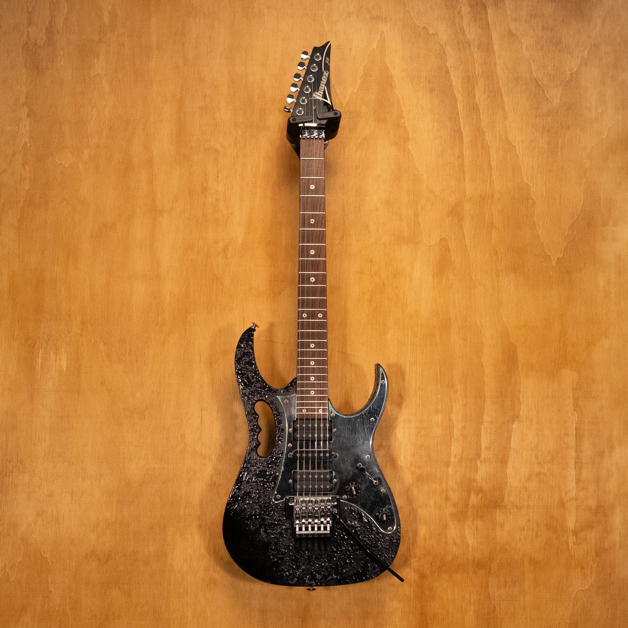Ibanez JEM7D-BK Steve Vai Electric Guitar in Black Splatter Made in Japan '03 (F9921257) - Preloved