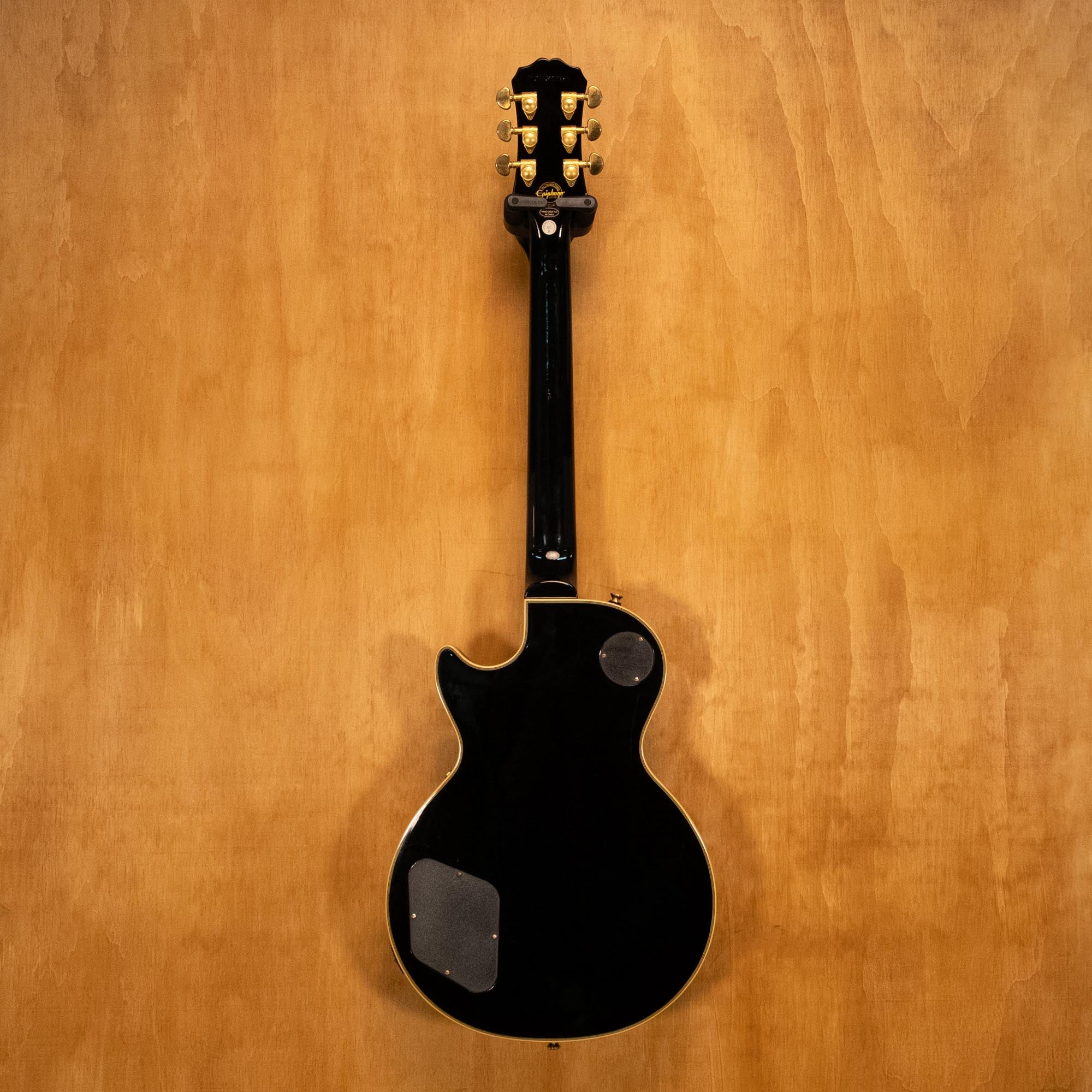 Epiphone Les Paul Custom Pro Electric Guitar with Gold Hardware in Ebony '17 (17071506971) - Preloved