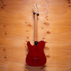 Fender Player II Telecaster electric guitar in transparent cherry finish with maple neck and single-cutaway body.