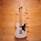 Fender Cabronita Telecaster electric guitar in White Blonde finish, showing the body, pickups, and neck detail.