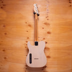 Fender Cabronita Telecaster electric guitar in white blonde finish, showcasing its sleek body and vintage-style hardware.