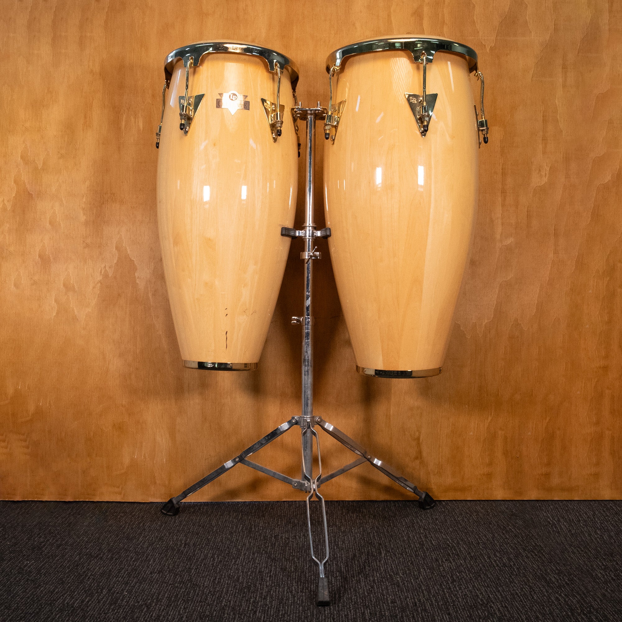 LP Caliente Series 10" and 12" Conga Set with Stand in Natural - Preloved