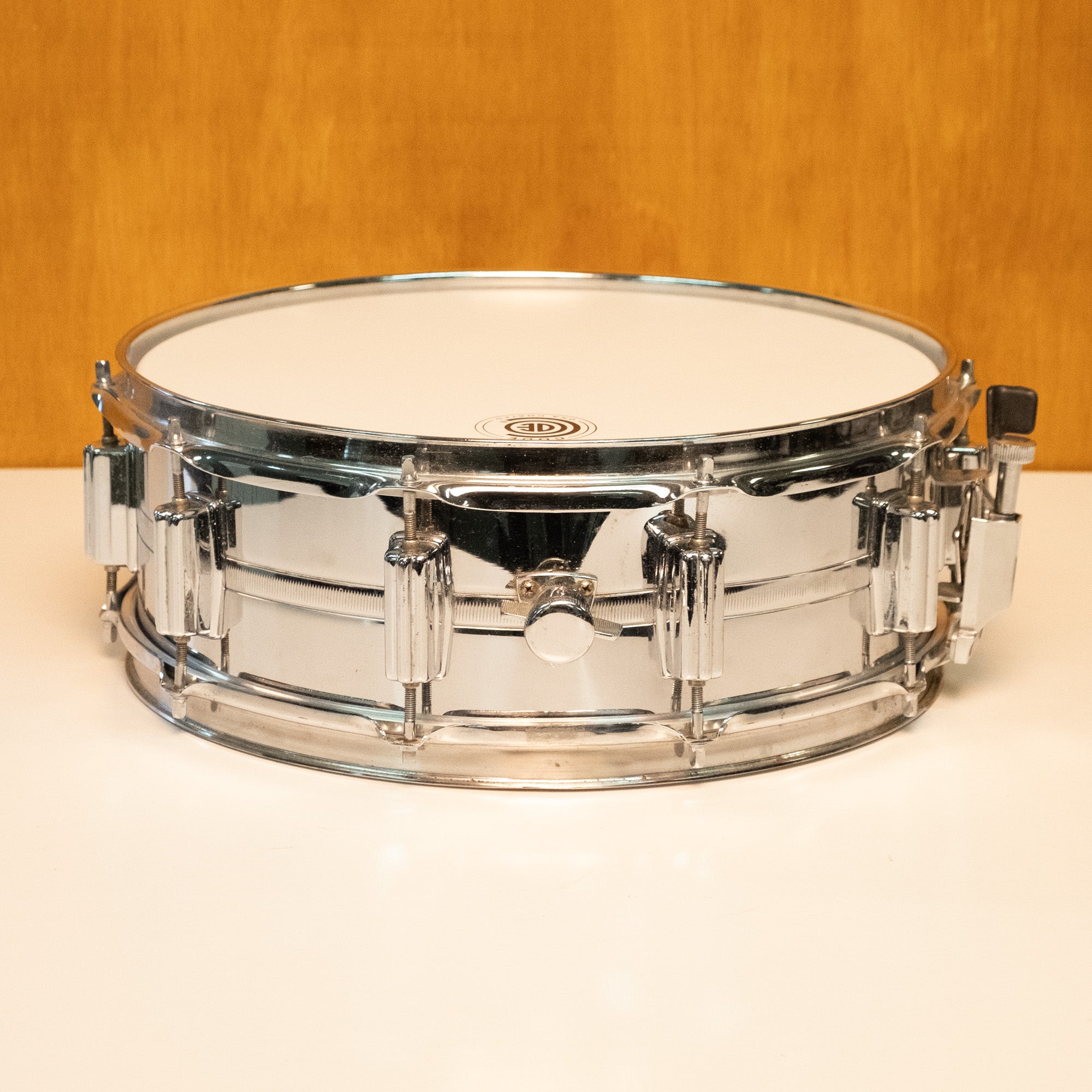 Unbranded 14 x 5 inch Chrome Snare Drum with Rogers Butt Side and Lugs - Preloved