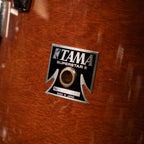 Preloved Tama Japan '80s Superstar 4-piece drum kit with 24-inch bass, 14-inch snare, and 16/18-inch toms, in natural wood finish.