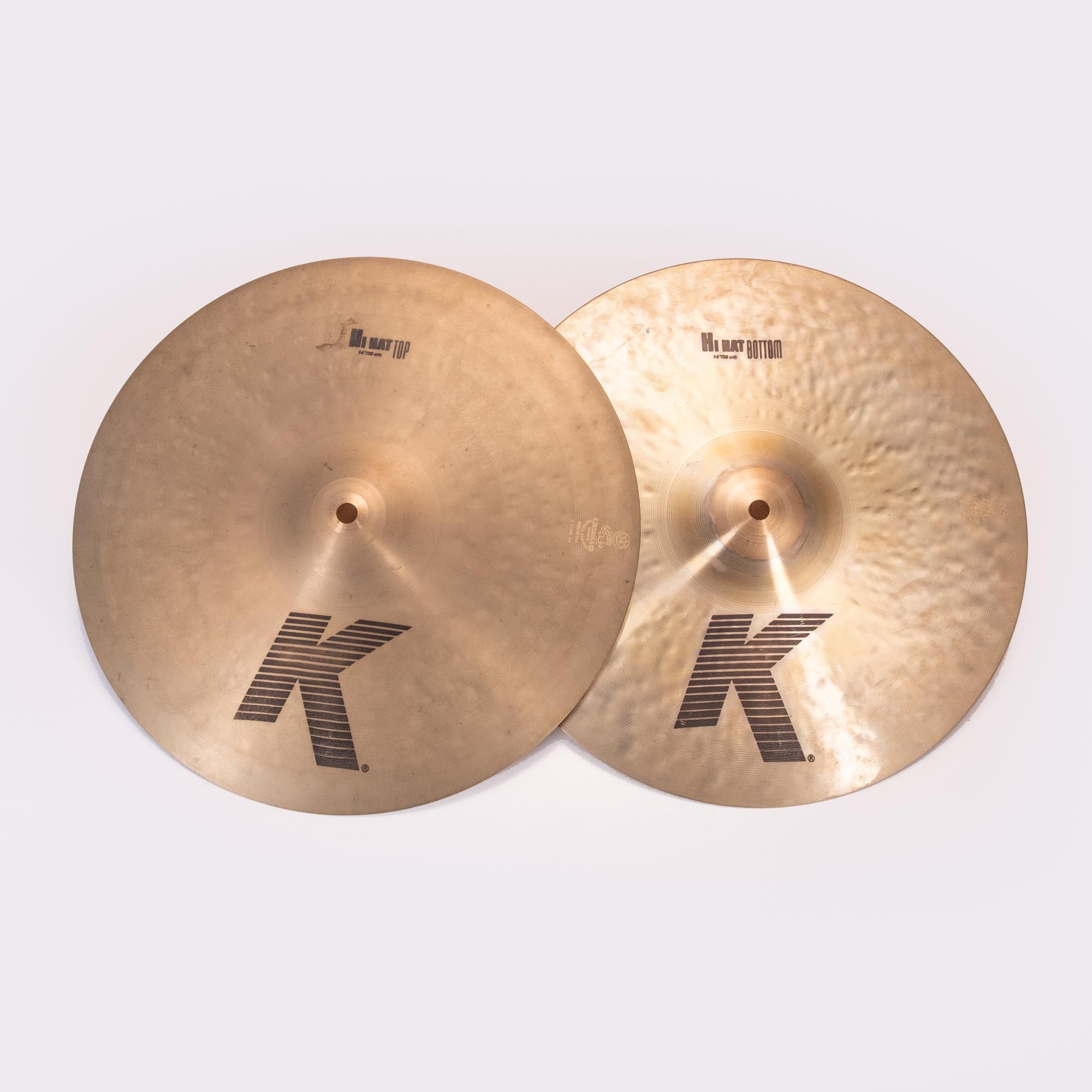 Zildjian K 14 inch Hi-Hat Cymbals Pair (37496194-37379164) - Preloved