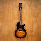 Preloved Epiphone Limited Edition 1957 Les Paul Junior electric guitar with sunburst finish and vintage-style hardware.
