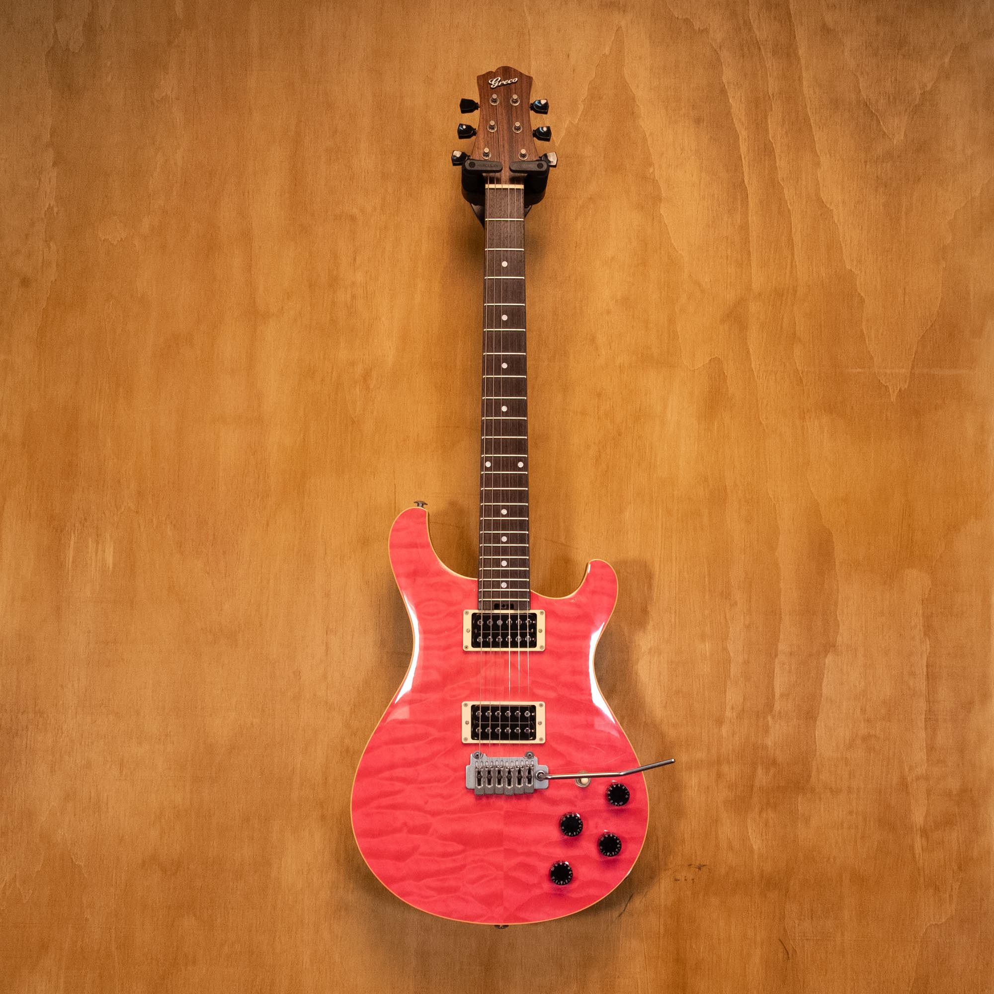 Greco EW-88 Electric Guitar in Translucent Pink Made in Japan (A003125) - Preloved