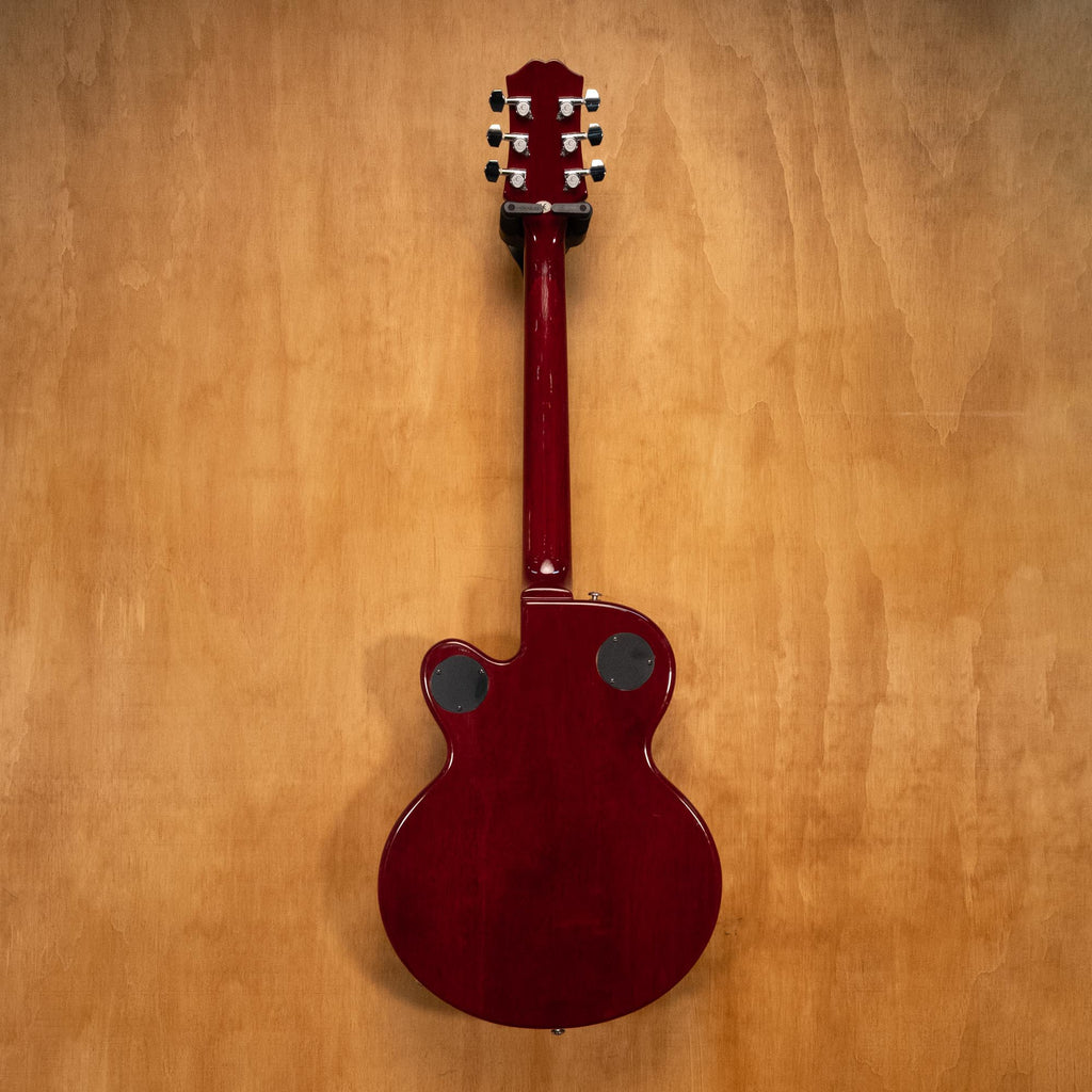 Preloved Epiphone Alleykat electric guitar with sunburst finish, solid body, and vintage-style design, made in Korea.