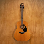 Yamaha FG410A acoustic guitar with a natural wood finish, six-string body, and traditional dreadnought shape.