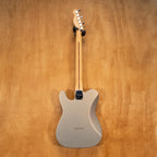 Fender Standard Telecaster HH MIM electric guitar in Ghost Silver with dual humbucking pickups, shown from the front.
