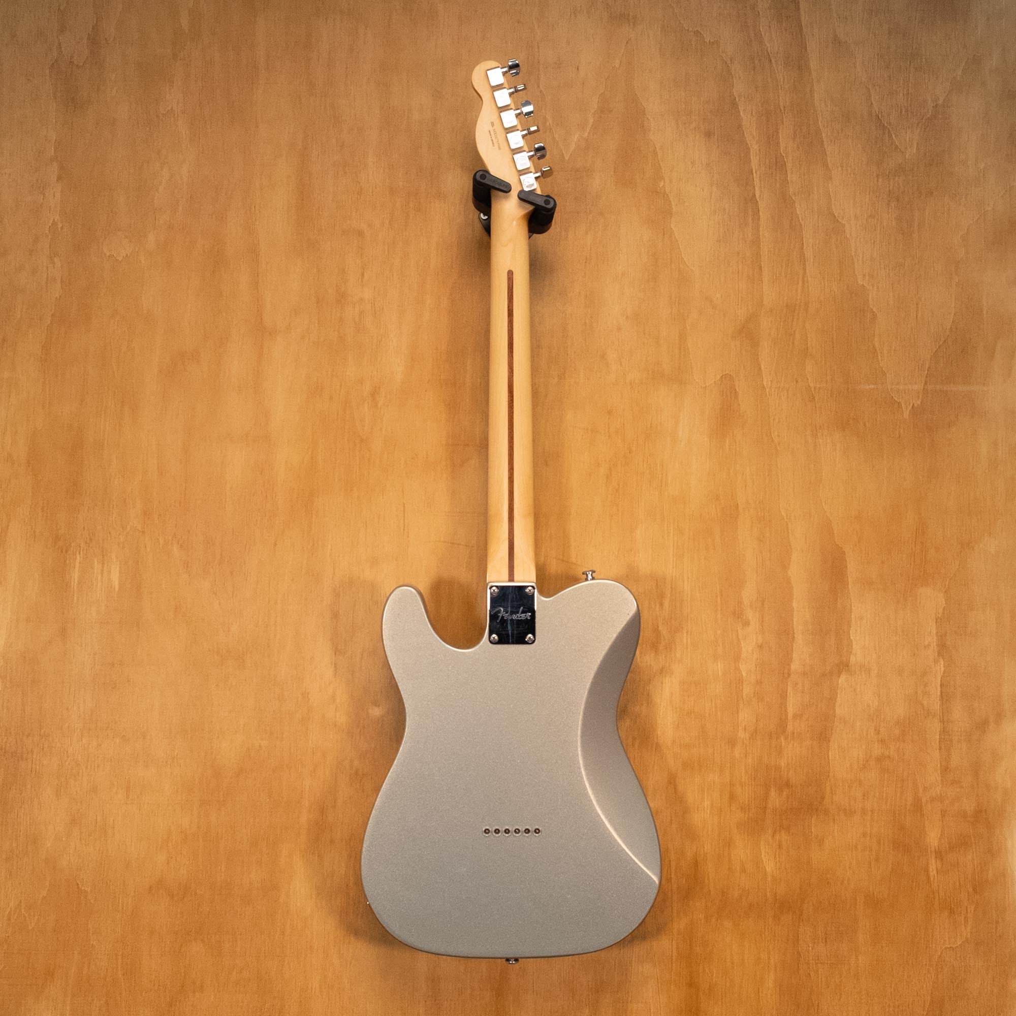 Fender Standard Telecaster HH MIM electric guitar in Ghost Silver with dual humbucking pickups, shown from the front.