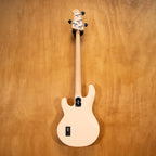 Preloved Sterling by Music Man Sting Ray bass guitar from the Sterling Sub Series, featuring a sleek body and four-string design.