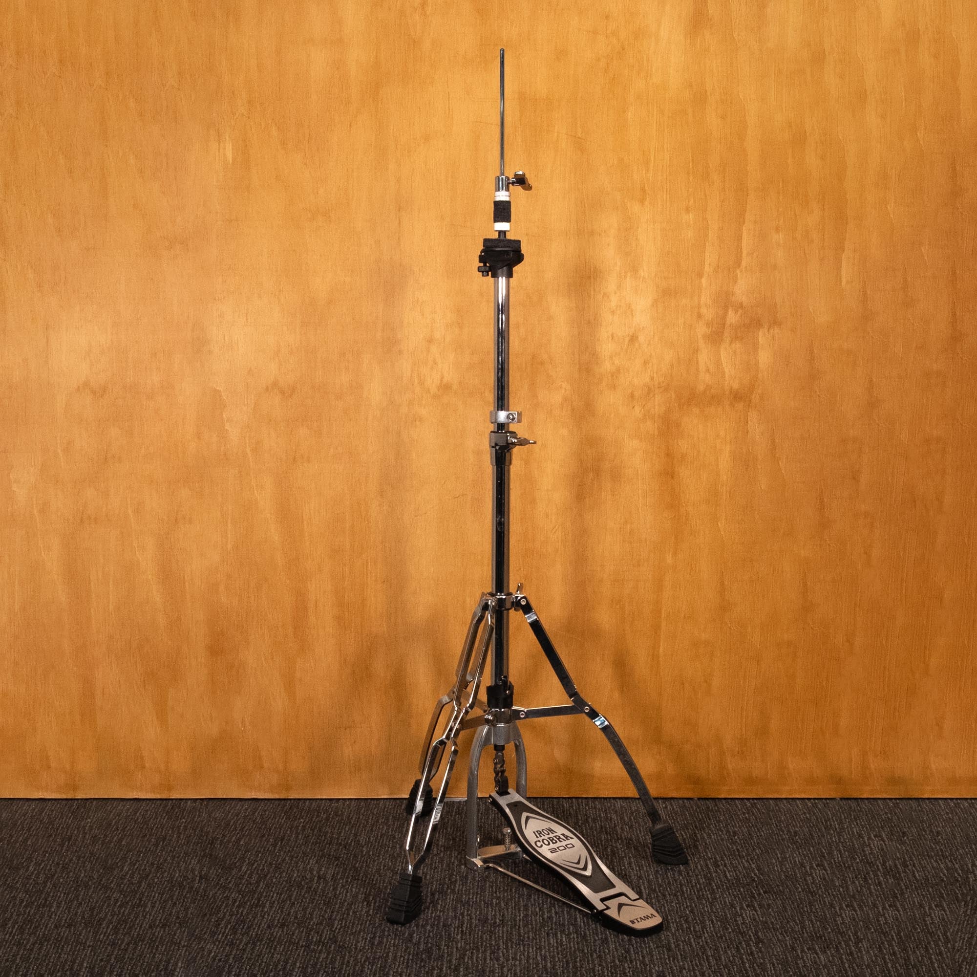 Tama HH205 Hi-Hat Stand for drum hardware, showing chrome finish and adjustable pedal mechanism.