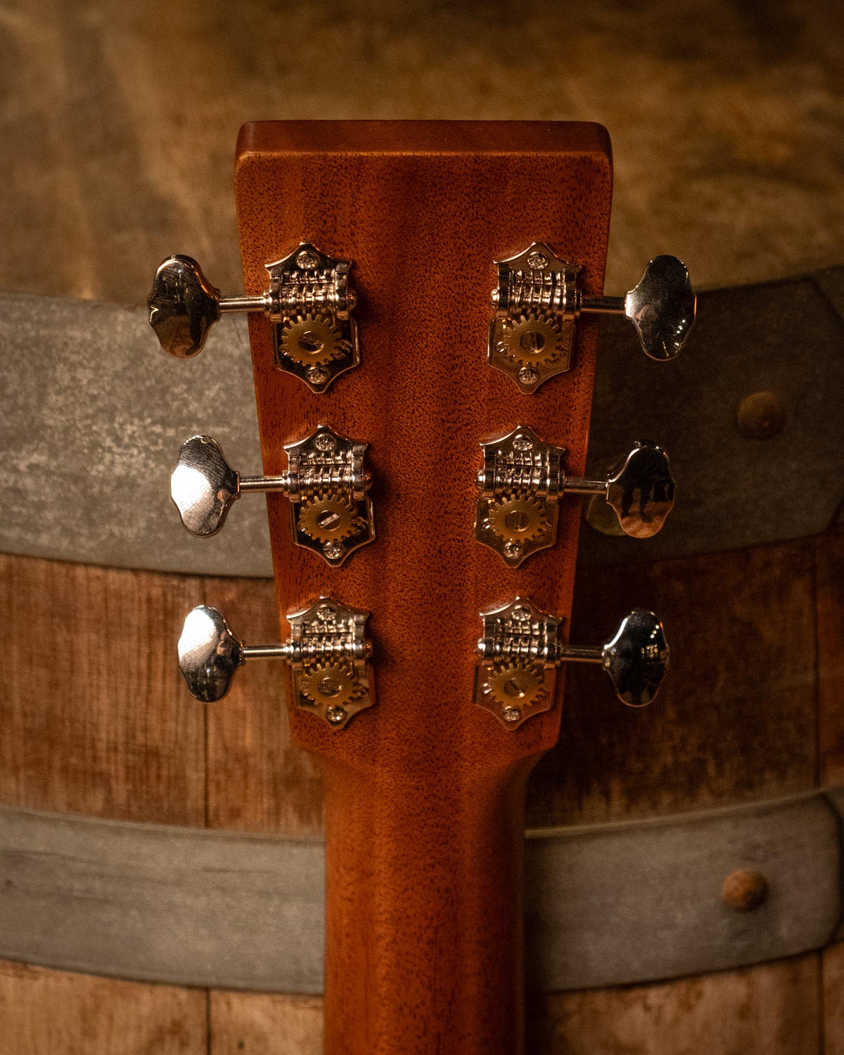Martin Custom Shop OM-14 acoustic guitar with Sinker Redwood top and Jaguar Claw Mahogany back and sides, Guatemalan wood accents.