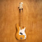 Greco PB420 P-Style bass guitar in natural finish, MIJ craftsmanship, showcasing the body and neck profile.