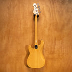 Greco PB420 P-Style bass guitar in natural finish, showcasing the body and neck of this preowned MIJ bass guitar.