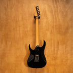 Ibanez RG380DX-QM electric guitar with a sleek body, intricate quilted maple top, and six-string design.