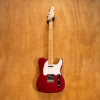Fender Japan '71 Telecaster electric guitar in Candy Apple Red with maple neck and vintage-style hardware.