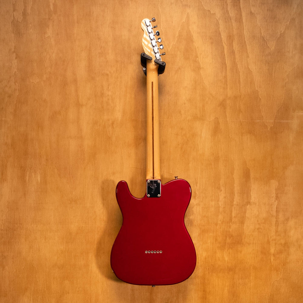 Fender Japan '71 Telecaster electric guitar in Candy Apple Red with maple neck and single-cutaway body, shown from front view.