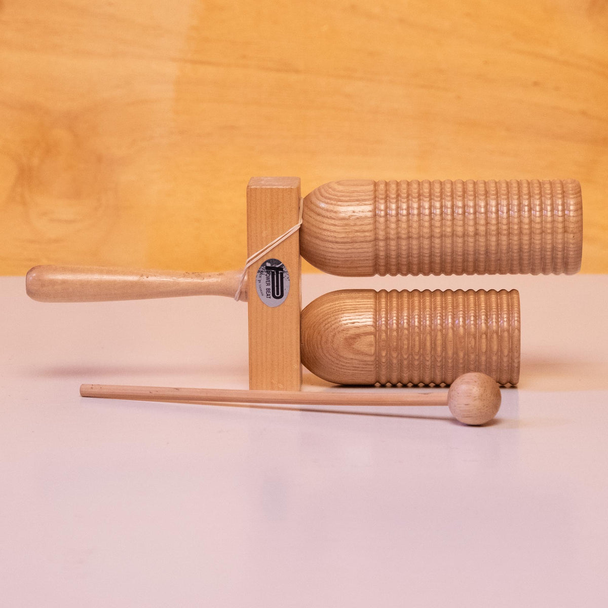 Power Beat Wooden Guiro with Wooden Mallet (PBGUIRO092) - Preloved