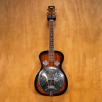 Preloved Bryden Resonator Guitar (BRYDEN477) with a metal resonator, wooden body, and traditional folk and bluegrass design.