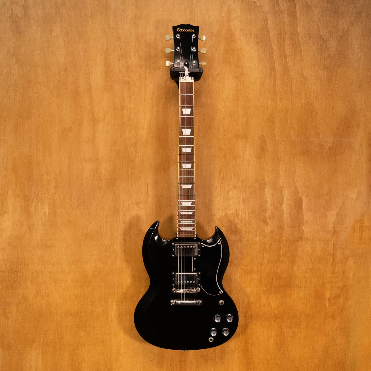 Edwards E-SG-120LT2 Electric Guitar in Black MIJ (ED1445472) - Preloved