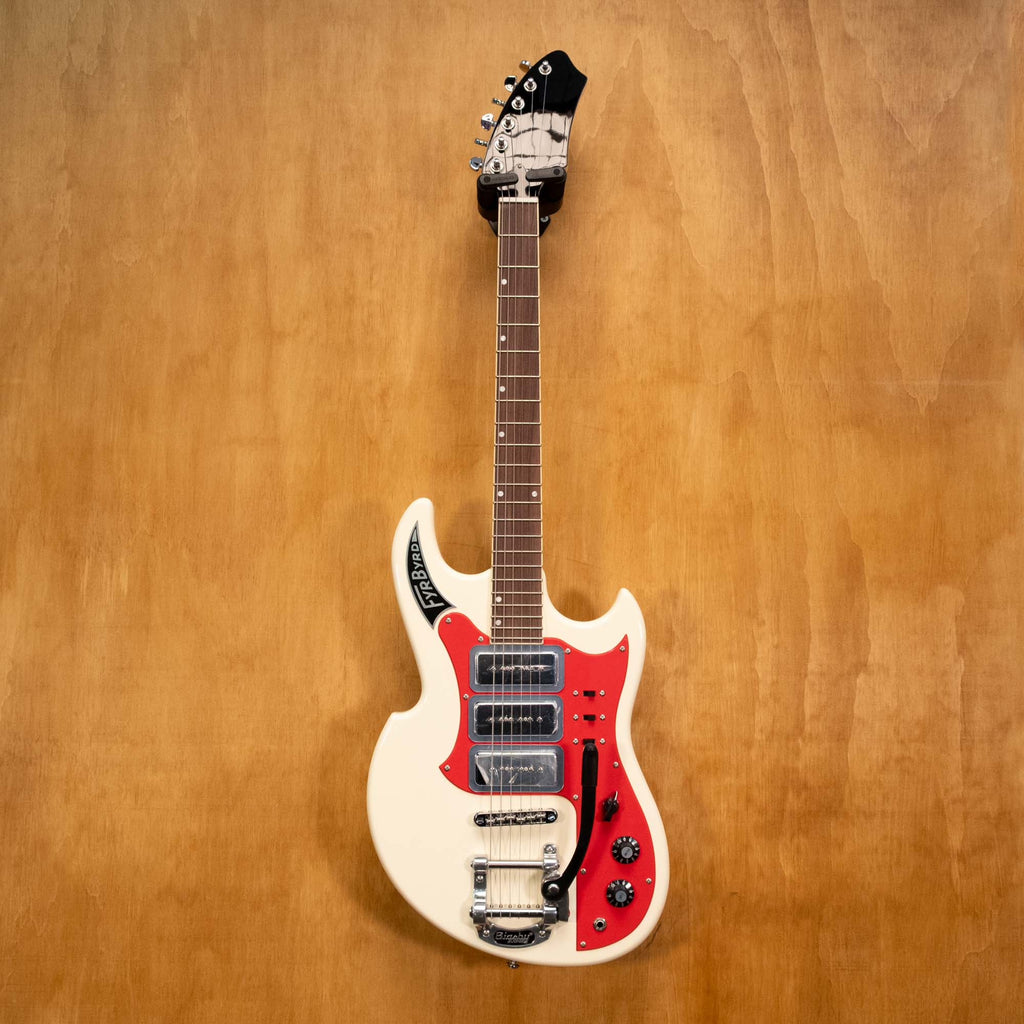 Eastwood FYRBYRD Sharkbite Guitar - Vintage White (2301158) - Preloved