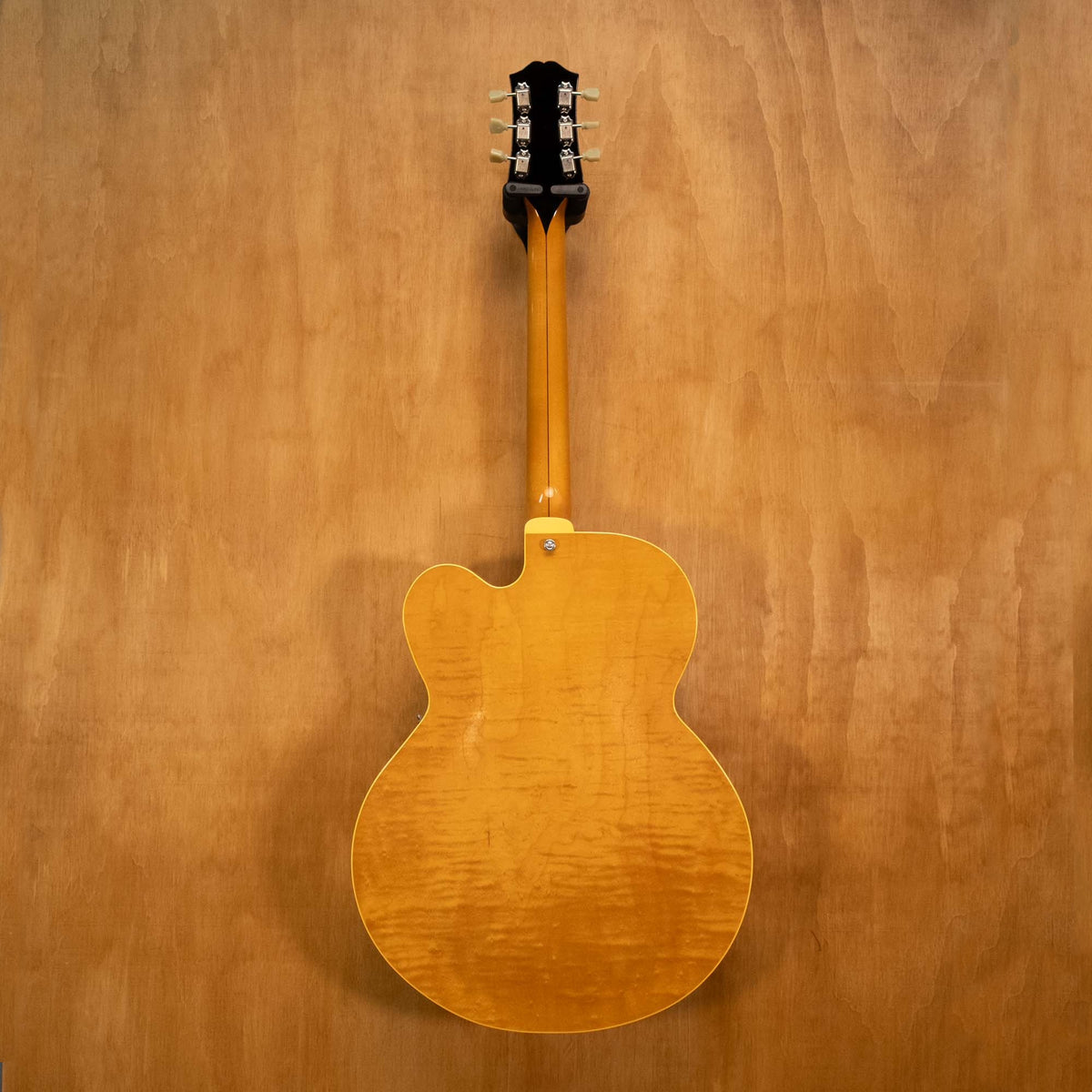 King Snake Three Bone P90 electric guitar in amber natural finish, preloved, model THB-035