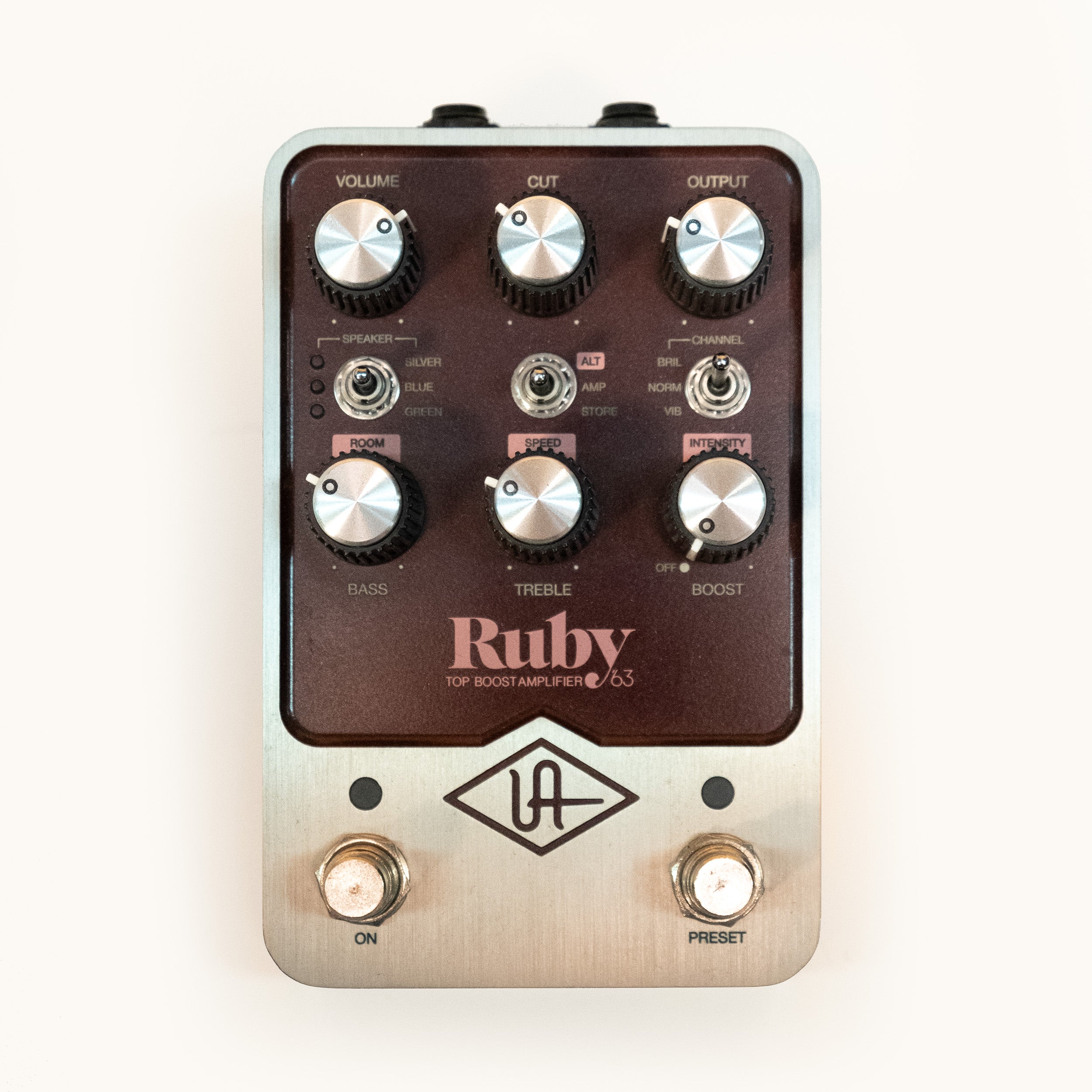 Universal Audio UAFX Ruby Top Boost Amplifier Guitar Effects Pedal "As New" - Preloved (22472049006486)