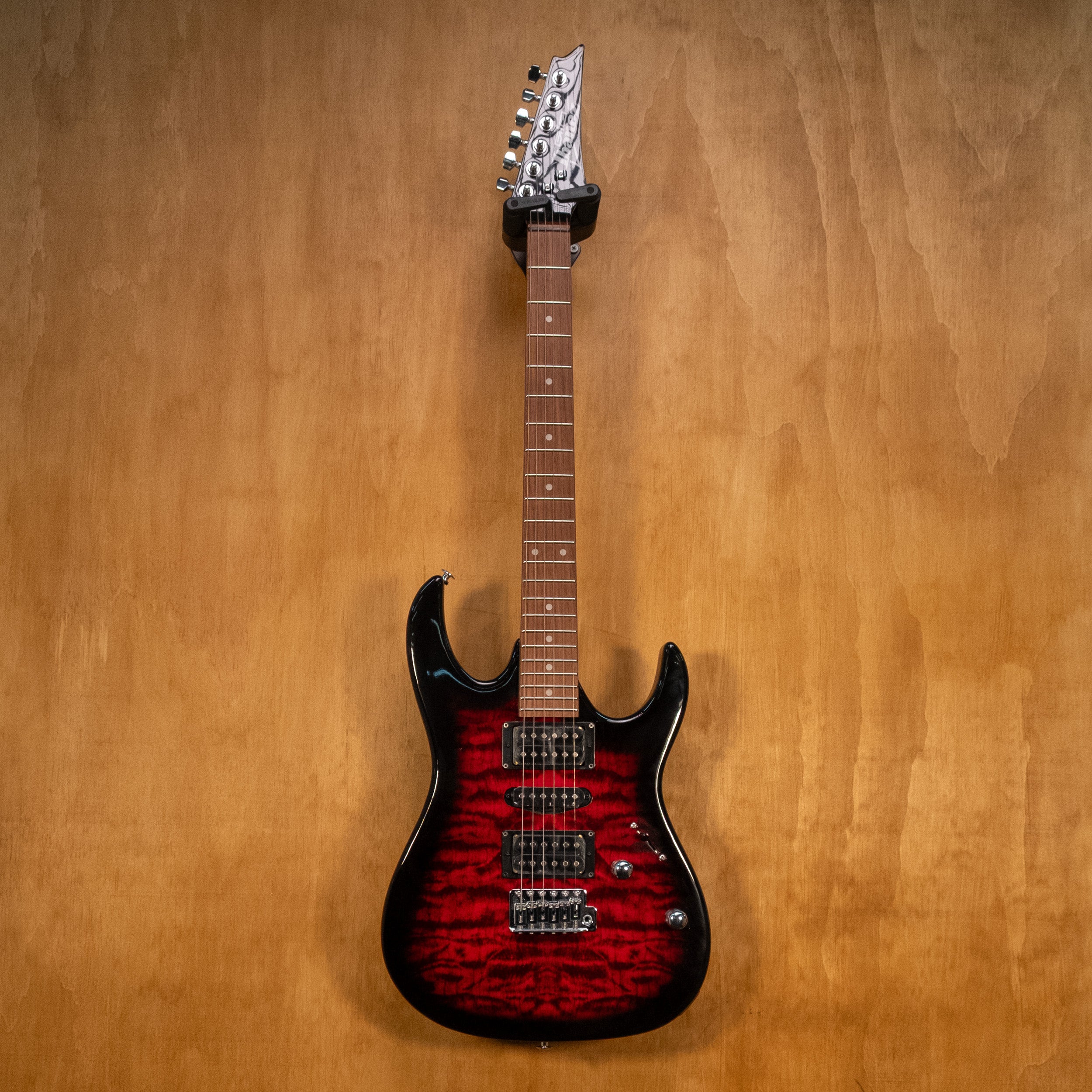 Ibanez GRX70QA Electric Guitar in Transparent Red Burst - B-Stock (5Y025Y250701287)