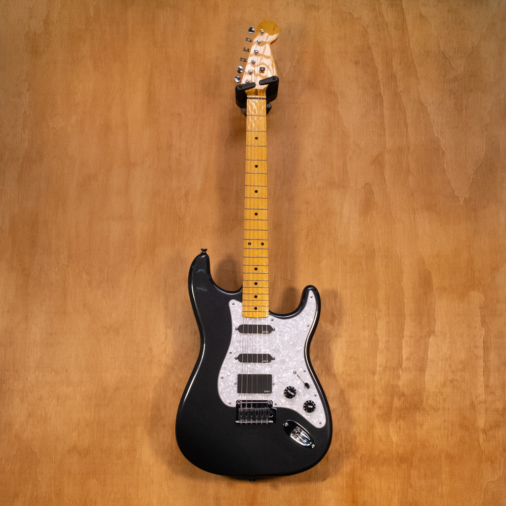 Mega Music 'Hot Rod' PartsCaster Electric Guitar with Kirk Hammet EMG Pickups - Black