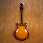 Yamaha SA-60 electric guitar made in Japan, shown in image with sunburst finish, solid body, and six-string design.