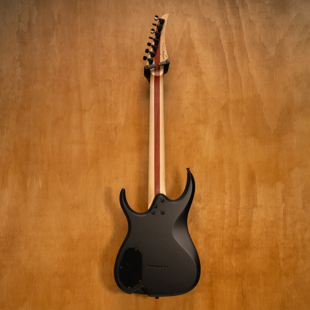 Ormsby Artist Series Dino Cazares DC GTR Demanufacture limited edition 7-string electric guitar, featuring a sleek design and custom finish.